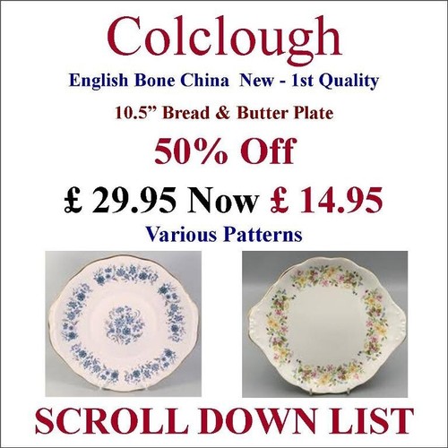 Colclough bone china bread - colclough,